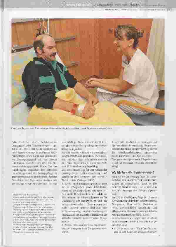 Vorschauseite 2: Bezugspflege braucht eine Teambasis