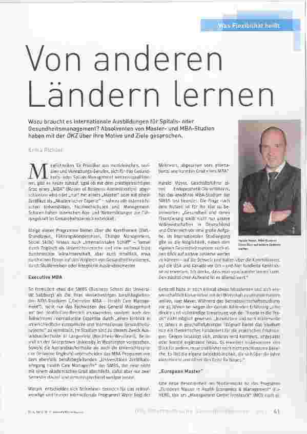 Vorschauseite 1: Von anderen Ländern lernen