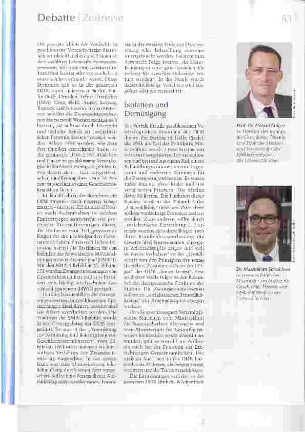 Vorschauseite 2: Politisierte Medizin