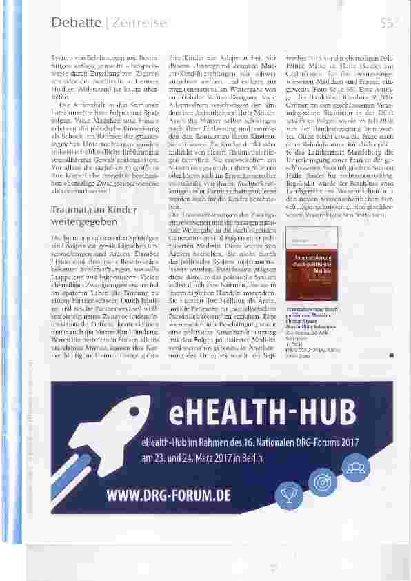 Vorschauseite 4: Politisierte Medizin