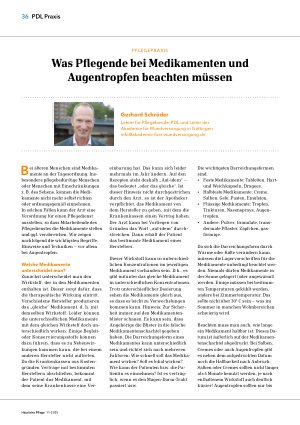Vorschauseite 1: Was Pflegende bei Medikamenten und Augentropfen beachten müssen