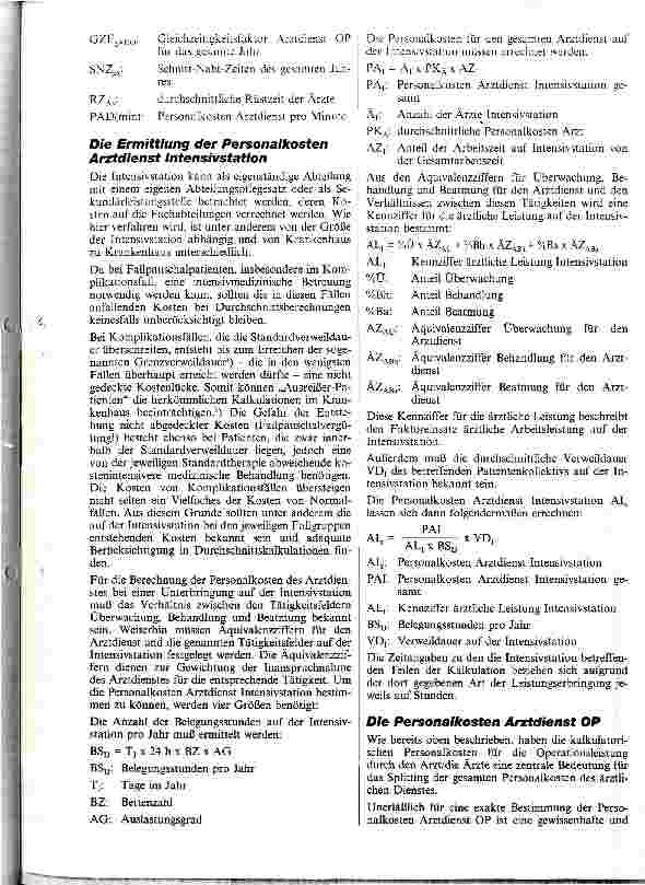 Vorschauseite 3: Das Personalkostensplitting des ärztlichen Dienstes im Rahmen der Pflegesatzkalkulation und der Kostenausgliederung für Fallpauschalen und Sonderentgelte nach der BPflV 1995