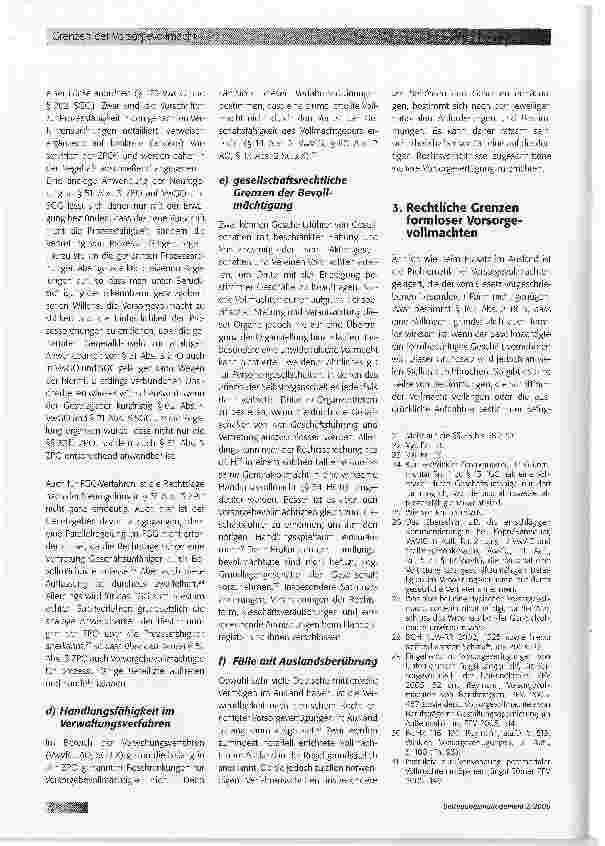 Vorschauseite 3: Grenzen der Vorsorgevollmacht