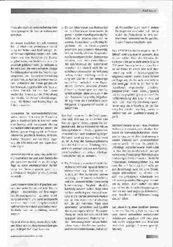 Vorschauseite 5: Qualitätssicherung im Betreuungswesen aus Sicht der Justiz