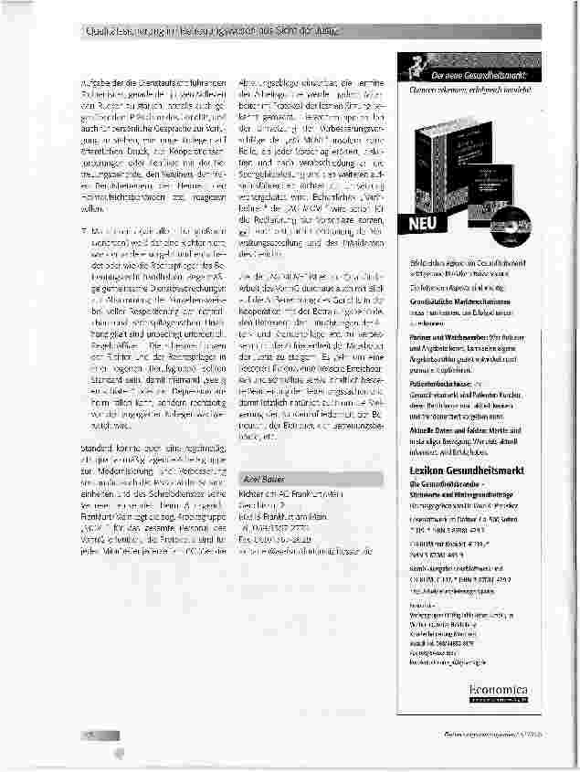 Vorschauseite 6: Qualitätssicherung im Betreuungswesen aus Sicht der Justiz