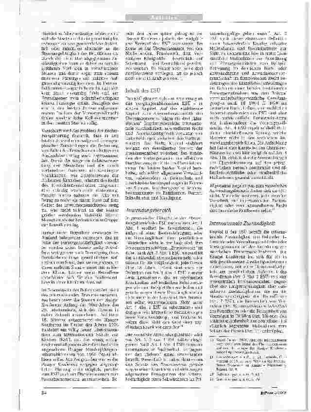 Vorschauseite 2: Das Haager Übereinkommen überden internationalen Schutz von ErwachsenenReform des Internationalen Betreuungsrechts