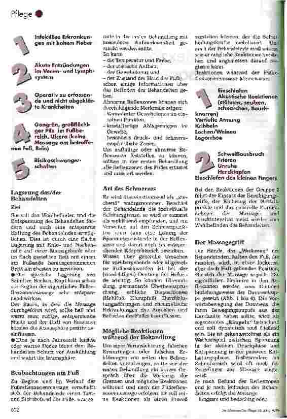 Vorschauseite 2: Die Fußreflexzonenmassage 2. Teil: Anwendungsmöglichkeiten und Beispiele aus der Praxis