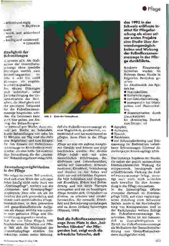 Vorschauseite 3: Die Fußreflexzonenmassage 2. Teil: Anwendungsmöglichkeiten und Beispiele aus der Praxis