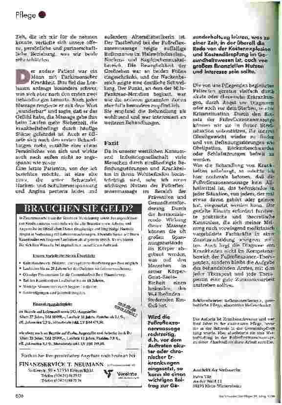 Vorschauseite 6: Die Fußreflexzonenmassage 2. Teil: Anwendungsmöglichkeiten und Beispiele aus der Praxis