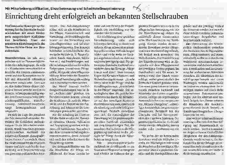Vorschauseite 1: Einrichtung dreht erfolgreich an bekannten Stellschrauben