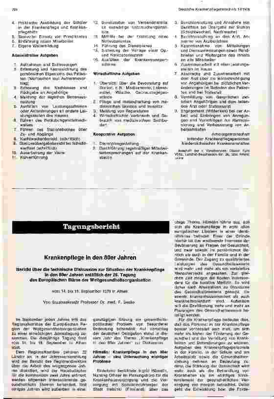 Vorschauseite 3: Tätigkeitskatalog für das Krankenpflegepersonal
