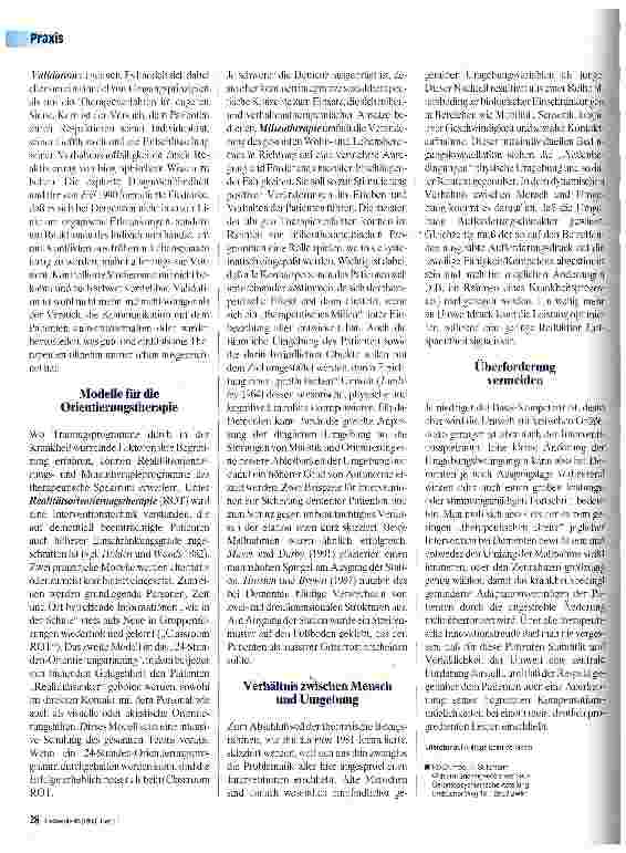 Vorschauseite 3: Psychound Soziotherapie-Möglichkeiten bei Demenz