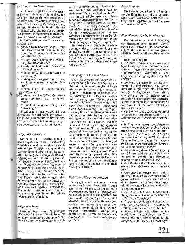 Vorschauseite 2: Anordungen des Heimarztes ist Folge zu leisten/Grundsätze zur Heimvertragsgestaltung u. Wirklichkeit der Heimverträge