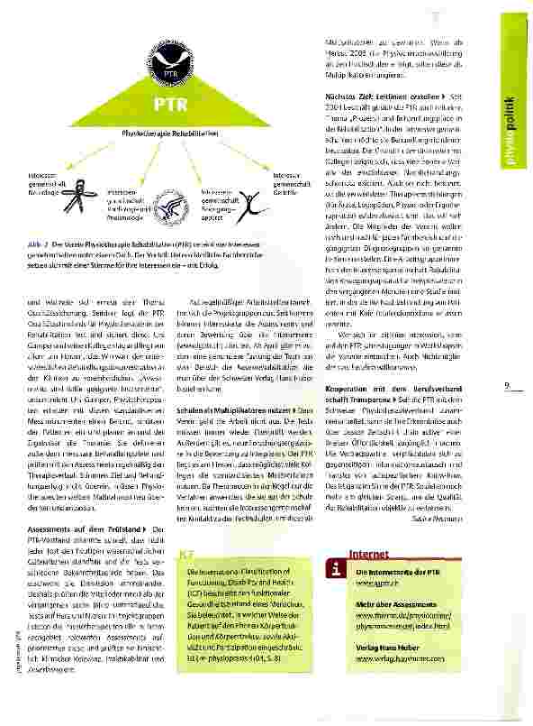 Vorschauseite 2: Porträt: Verein „Physiotherapie Rehabilitation