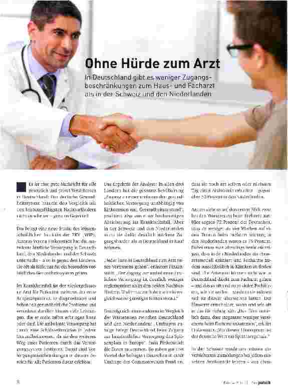 Vorschauseite 1: Ohne Hürde zum Arzt