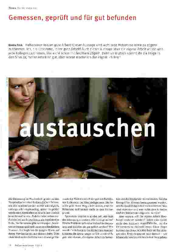 Vorschauseite 1: Gemessen, geprüft und für gut befunden