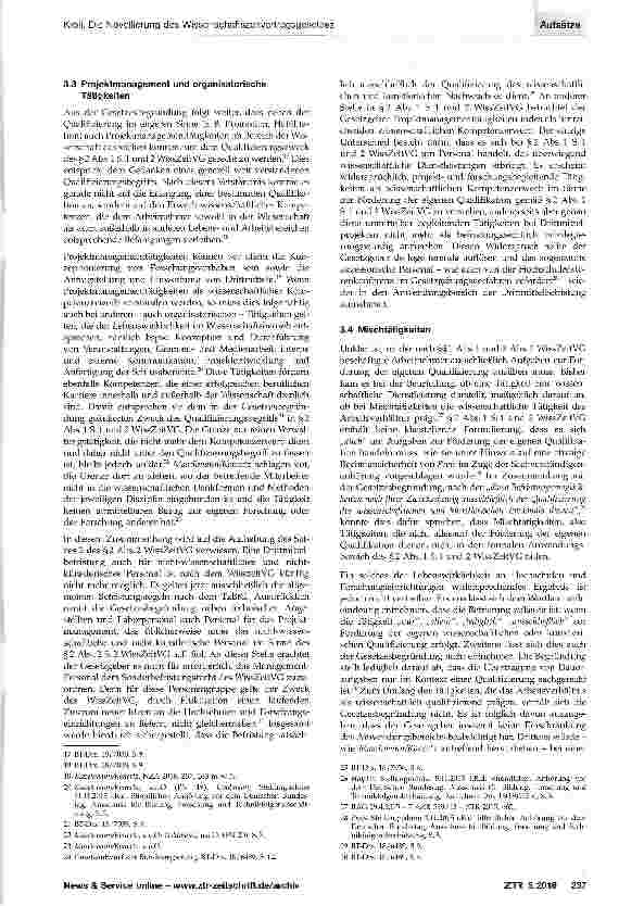 Vorschauseite 3: Die Novellierung des Wissenschaftszeitvertragsgesetzes