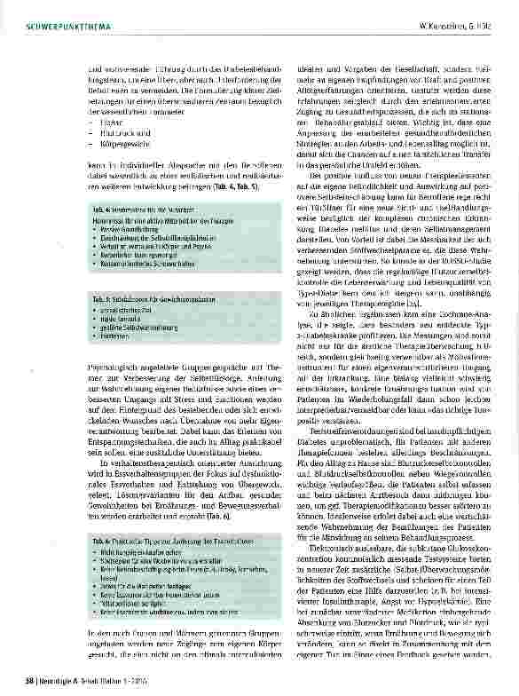 Vorschauseite 4: Eigenverantwortung stärken -Erfahrungen bei Diabetes mellitus Typ 2