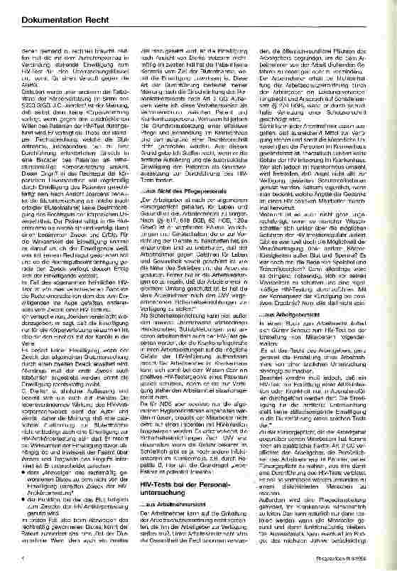 Vorschauseite 3: HIV und AIDS Die Auswirkungen juristischer und sozialer Aspekte auf die Pflege