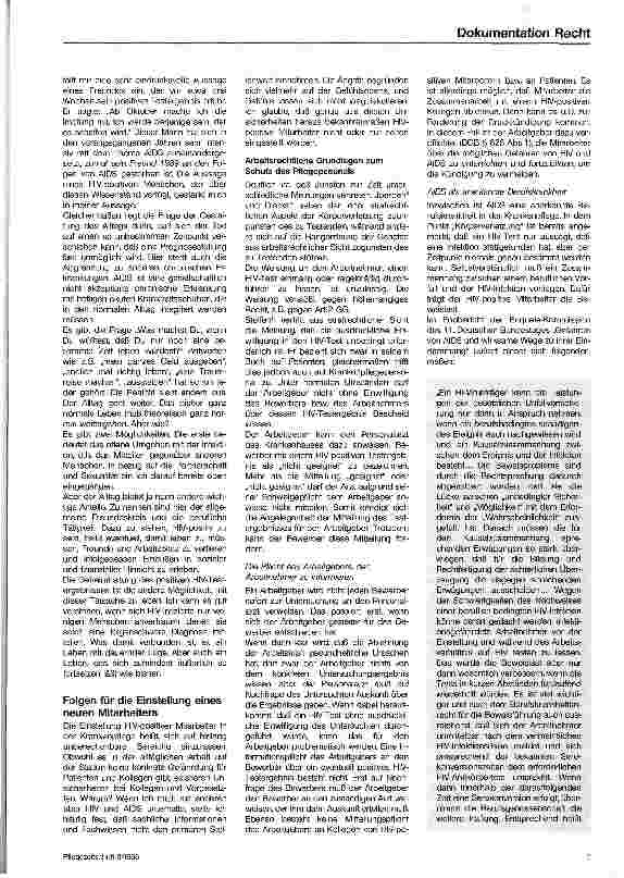 Vorschauseite 6: HIV und AIDS Die Auswirkungen juristischer und sozialer Aspekte auf die Pflege