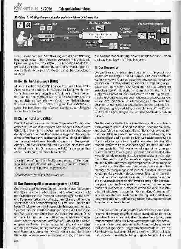 Vorschauseite 2: Sichere Telematikinfrastruktur im Gesundheitswesen