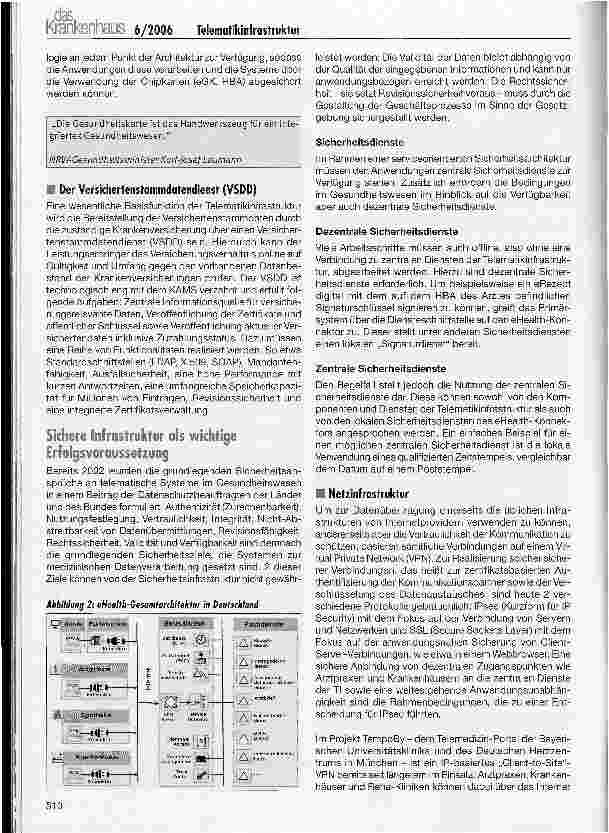 Vorschauseite 4: Sichere Telematikinfrastruktur im Gesundheitswesen