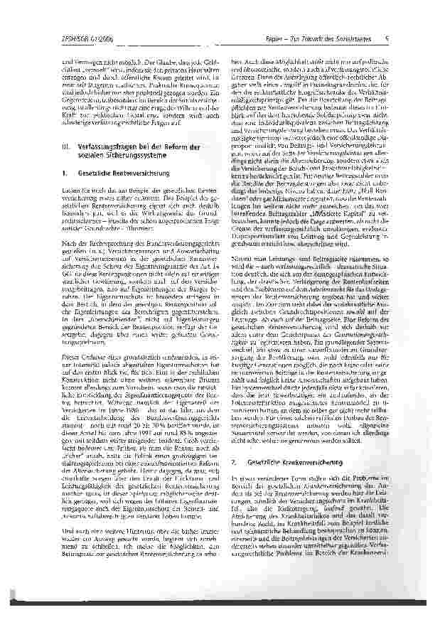 Vorschauseite 3: Zur Zukunft des Sozialstaates