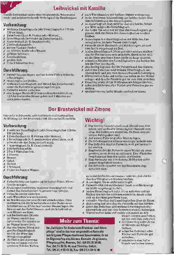 Vorschauseite 2: Check Pflegepraxis Wickel