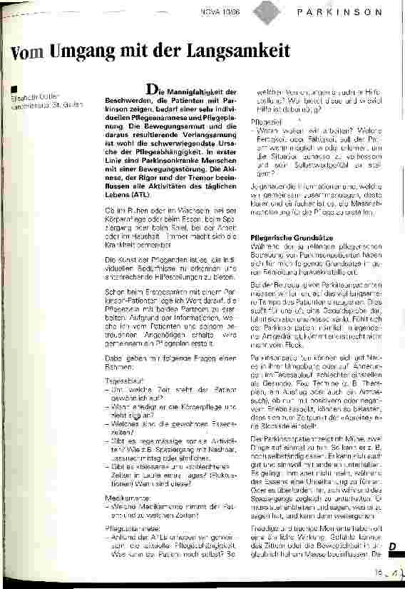 Vorschauseite 1: Vom Umgang mit der Langsamkeit
