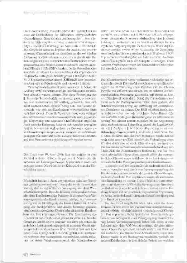 Vorschauseite 2: BSG: Ambulant vor Stationär, aber nicht vor nachstationär?