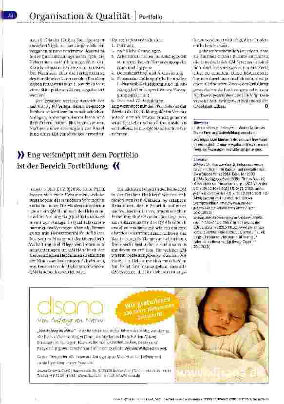 Vorschauseite 3: Das Portfolio als Qualitätsmerkmal