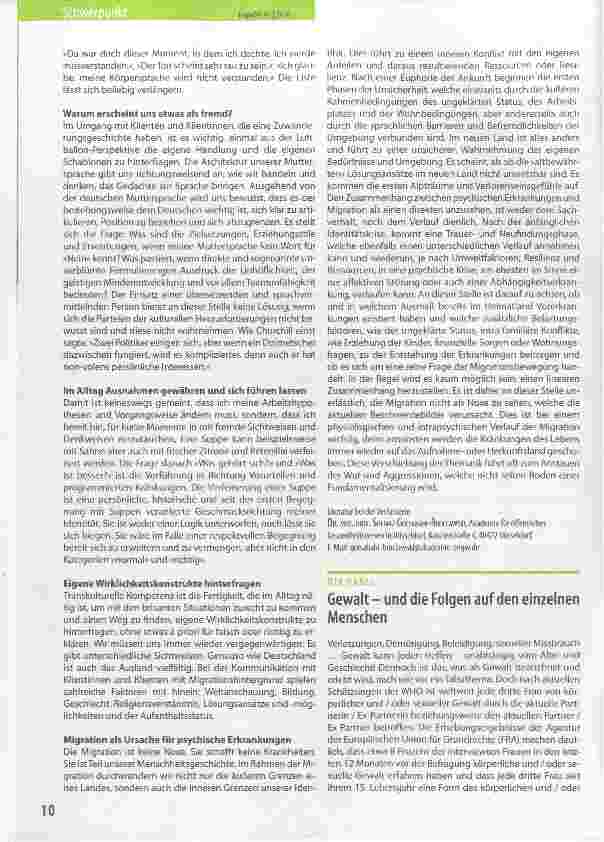 Vorschauseite 2: Flucht interkulturelle Identität und deren Einfluss auf die psychische Gesundheit
