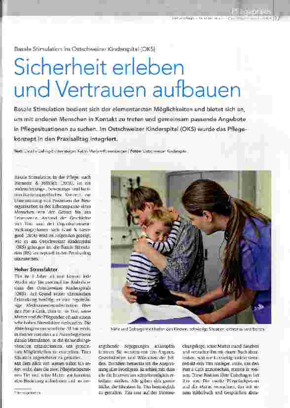 Vorschauseite 1: Sicherheit erleben und Vertrauen aufbauen