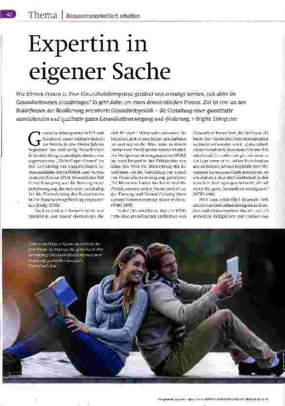 Vorschauseite 1: Expertin in eigener Sache
