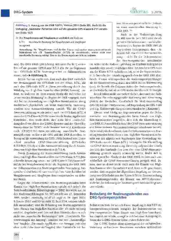 Vorschauseite 4: Beatmungsstunden beim Einsatz von CPAP/HFNC-Systemen bei Neugeborenen und Säuglingen