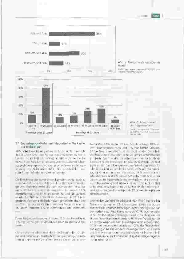 Vorschauseite 3: Ergebnisse der gemeinsamen Evaluation des Bundesfreiwilligendienstes und der Jugendfreiwilligendienste