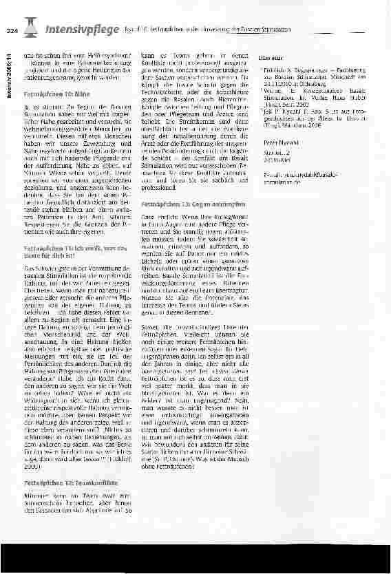 Vorschauseite 3: Fettnäpfchen in der Umsetzung der Basalen Stimulation