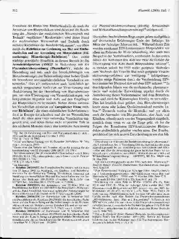 Vorschauseite 2: Anforderungen an die Aufklärung und Dokumentation bei der Blutspende und bei der Anwendung von Blutprodukten