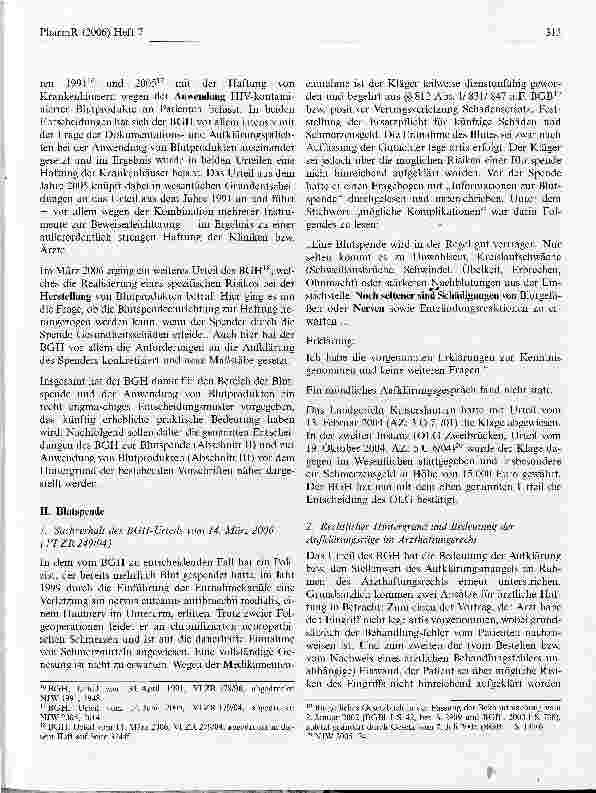 Vorschauseite 3: Anforderungen an die Aufklärung und Dokumentation bei der Blutspende und bei der Anwendung von Blutprodukten