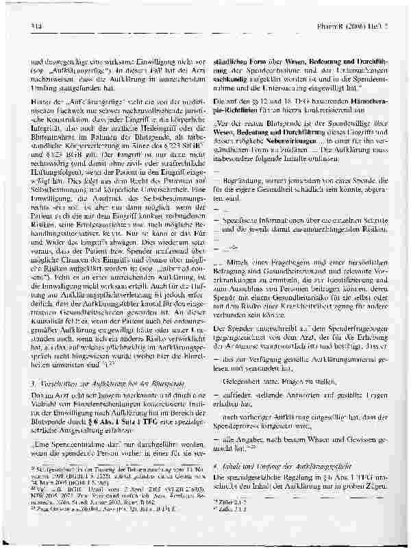 Vorschauseite 4: Anforderungen an die Aufklärung und Dokumentation bei der Blutspende und bei der Anwendung von Blutprodukten