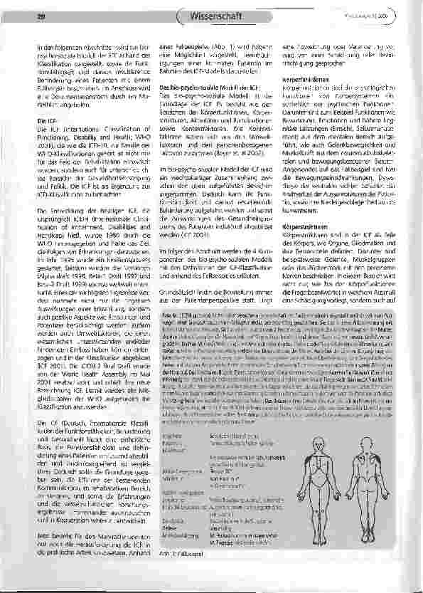 Vorschauseite 2: Das bio-psycho-soziale Modell der ICF in der Manuellen Therapie