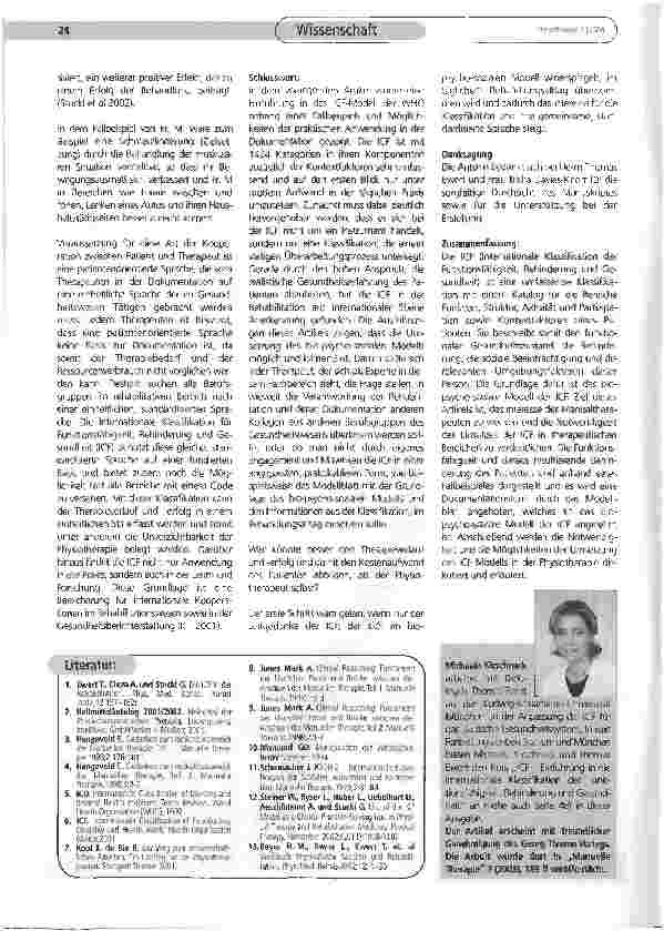 Vorschauseite 6: Das bio-psycho-soziale Modell der ICF in der Manuellen Therapie