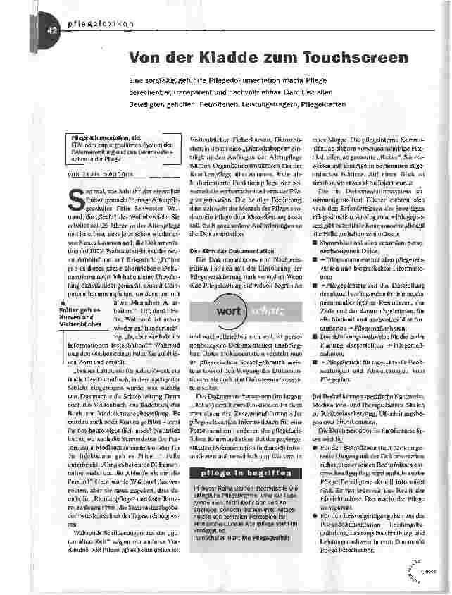 Vorschauseite 1: Von der Kladde zum Touchscreen
