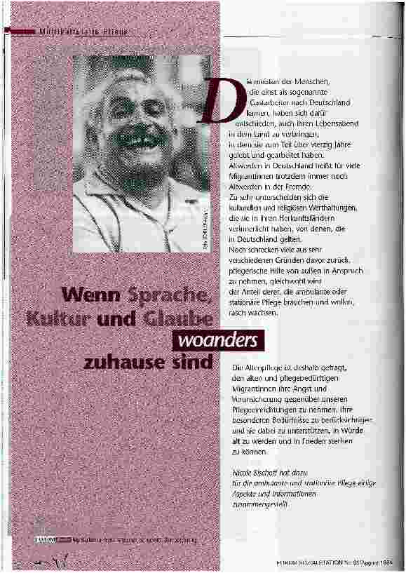 Vorschauseite 1: Wenn Sprache, Kultur und Glaube woanders zuhause sind