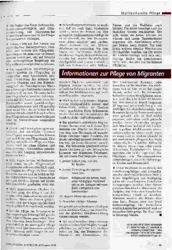 Vorschauseite 2: Wenn Sprache, Kultur und Glaube woanders zuhause sind