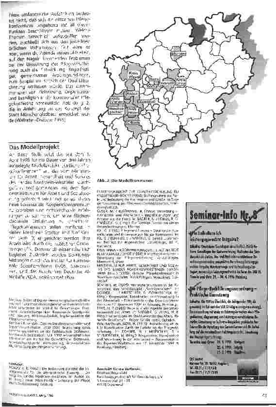 Vorschauseite 4: Regionale Pflegekonferenzen - ein Modellprojekt