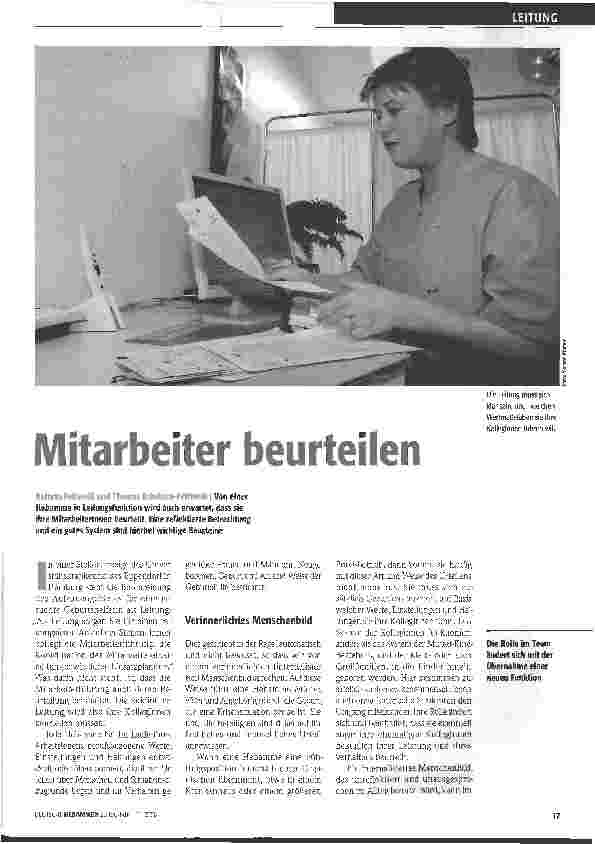Vorschauseite 1: Mitarbeiter beurteilen