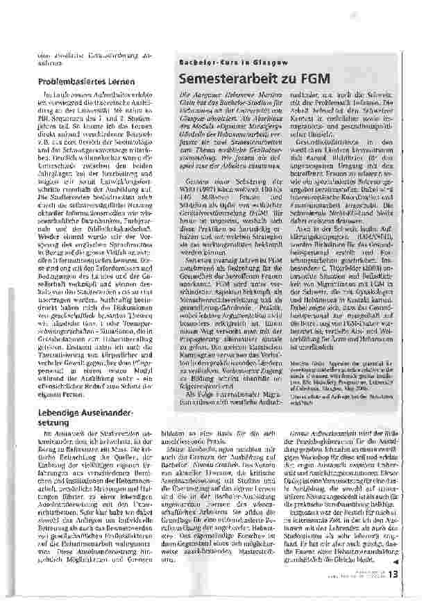 Vorschauseite 2: Hebammenausbildung an der Caledonian University Glasgow