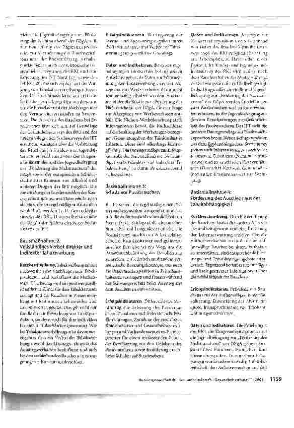 Vorschauseite 5: Evaluation des GesundheitszielsTabakkonsumreduzieren