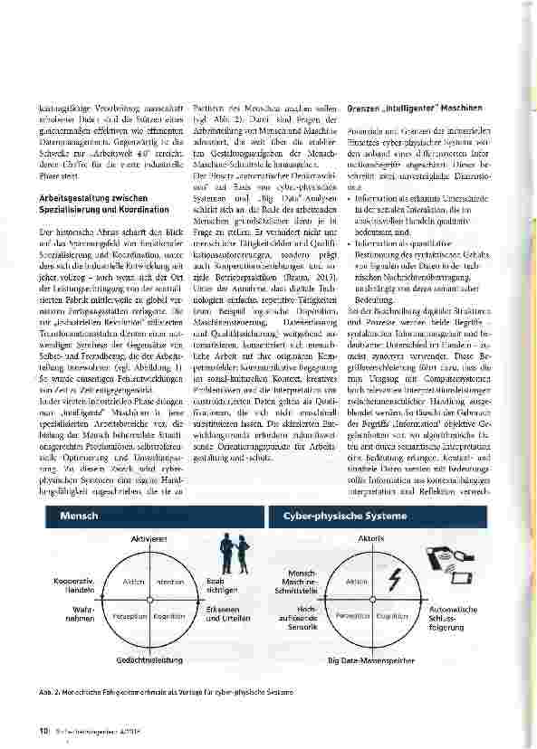 Vorschauseite 3: Industrie 4.0 Perspektiven für Arbeitsgestaltung und Arbeitsschutz
